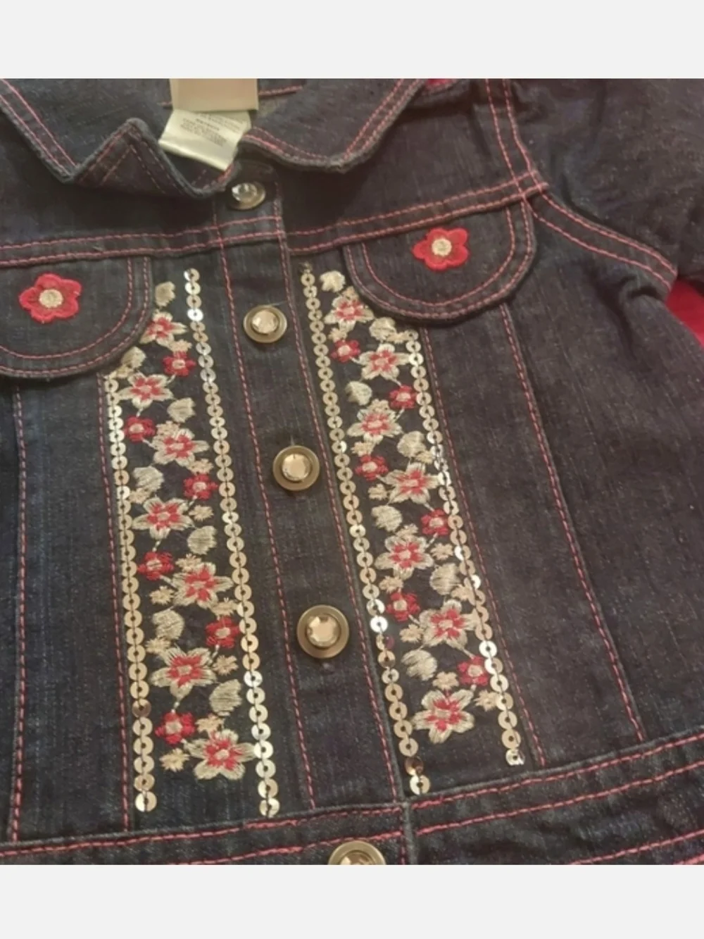 Nannette Dark Blue Denim Jacket Set